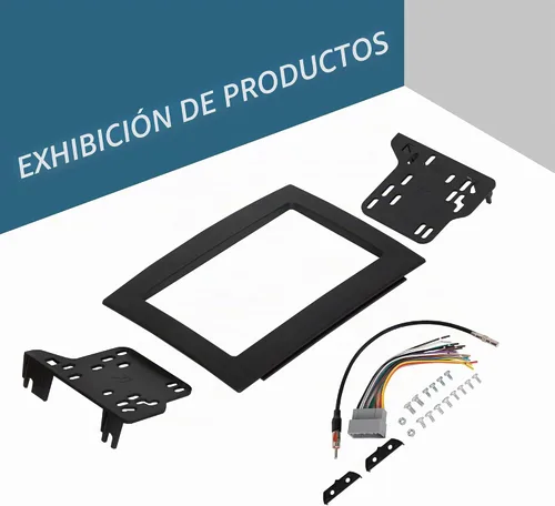 Vista 5 de KUAFU - Kit de tablero de doble DIN compatible con Ram 1500 2006-2010