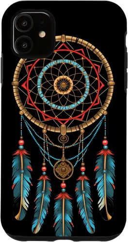 Vista 8 de Dreamcatcher Native American Indian Feathers Tribal Boho Case for iPhone 17
