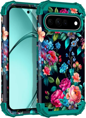 Vista 10 de Rancase Funda para Google Pixel 10 Pro XL 2025, brilla en la oscuridad de tres capas [protección de grado militar] resistente a prueba de golpes