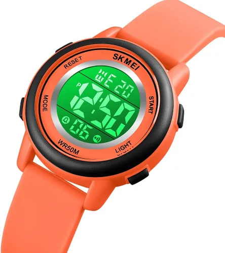 Vista 2 de MASTOP Moda LED Luz Digital Deporte Relojes Cronómetro Calendario Reloj 5Bar Impermeable Multifuncional Reloj de Pulsera