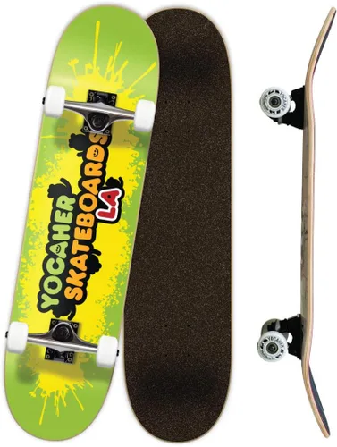 Vista 10 de Yocaher Patinetas completas punked de 7.75 pulgadas o 8.25 pulgadas o formas Mini Cruiser o Micro Cruiser - Serie Pika, Candy y Chimp