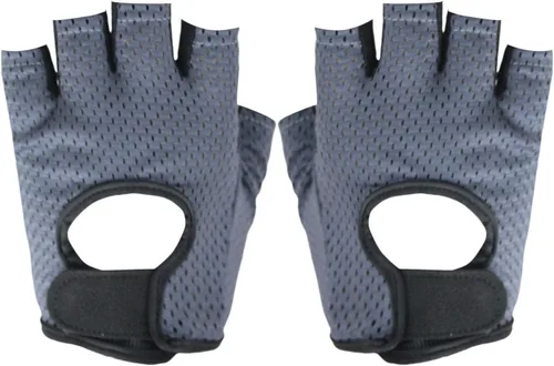 Vista 9 de Guantes de fitness para hombres y mujeres, antideslizantes, de silicona, transpirables, guantes de entrenamiento para levantamiento de pesas