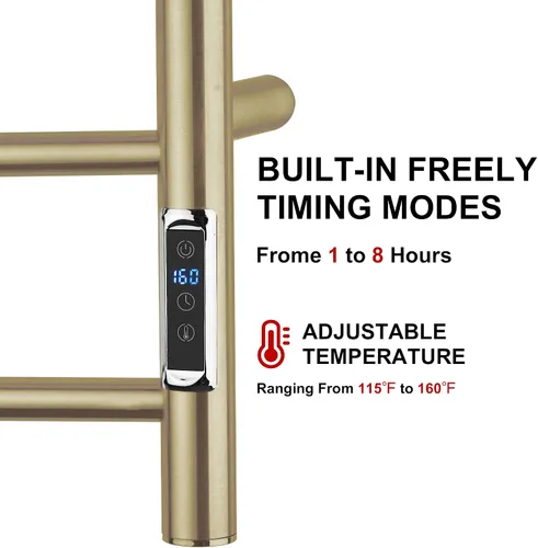 Vista 2 de Toalleros térmicos para baño, calentadores eléctricos de pared con temporizador y control de temperatura, calentador para baño, cepillado