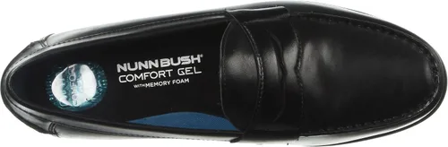 Vista 3 de Nunn Bush Drexel Moc Toe Penny Mocasines con tecnología KORE Walking Comfort Negro