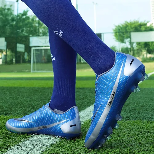 Vista 7 de HaloTeam Zapatos de fútbol para hombre tacos de fútbol de tierra firme para adultos atléticos al aire libre interior zapatos de entrenamiento