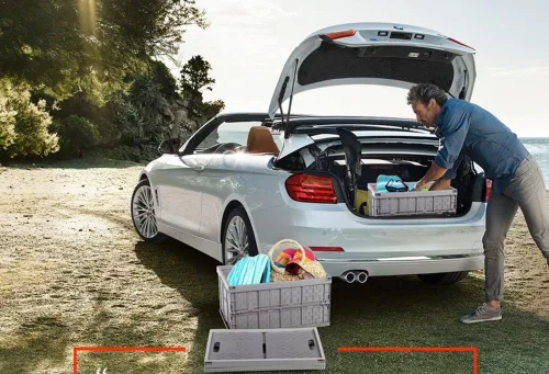 Vista 3 de Tronco de coche plegable plegable organizador de plástico impermeable para encimera de cocina, juguete de frutas y verduras organizador 31L