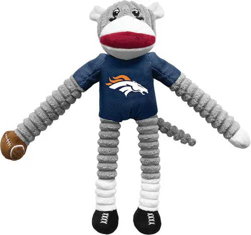 Vista 24 de Littlearth NFL Sock Monkey Pet Toy, Team Color, One