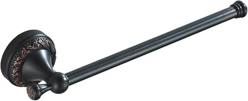 Vista 16 de Barra doble para toallas de bronce aceitado frotado de latón, ajustable de 15.5 a 27.5 pulgadas, soporte de barra para toallas de baño para portador