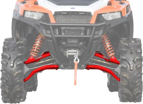 Vista 10 de SuperATV - Brazos en A arqueados resistentes para Polaris General 1000 (2016) - 1.5" de desplazamiento - Negro