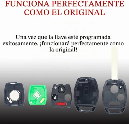 Vista 5 de Control Remoto de Llavero de Reemplazo Compatible con Honda CRV 2007 2008 2009 2010 2011 2012 2013/CRZ 2007-2014 2015/Fit/Insight/Accord