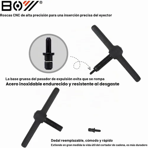 Vista 8 de Kit de herramientas de cadena universal para bicicleta con rompevicicletas, alicates de eslabones de cadena principal, buscador de cadena, eslabón