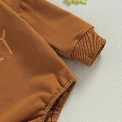 Vista 4 de FYBITBO Ropa de Halloween para bebé niña y niño, sudadera de manga larga, traje de otoño e invierno