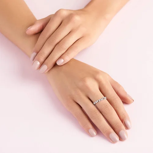 Vista 6 de Pandora Knotted Hearts Ring - Symbol of Unbreakable Love - Promise Ring for Women - Layering or Stackable Ring - Gift for Her - Sterling Silver