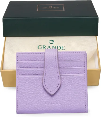 Vista 101 de Grande -3803 Cartera unisex, Azul (Iced Blue), Cartera delgada de cuero con cierre a presión pequeño