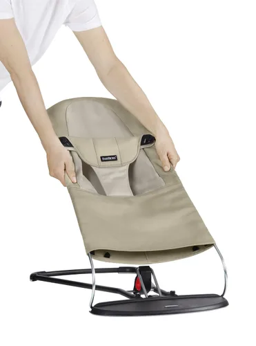 Vista 11 de BabyBjörn Bouncer Balance Soft, Algodón, Caqui/Beige Khaki/Beige