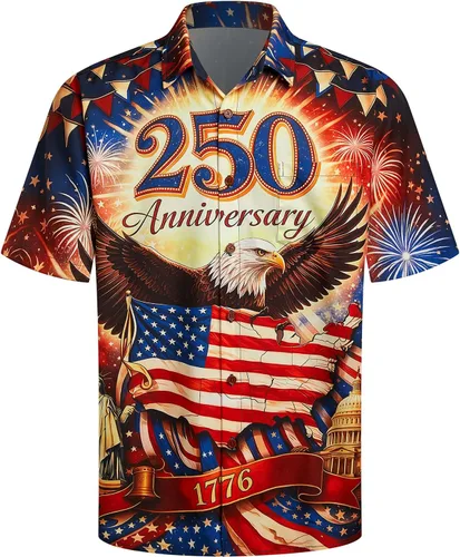 Vista 18 de Camisa de Halloween para Hombre de Hardaddy, de Manga Corta, con Botón, con Estampado Gracioso, Camisa Casual Negro
