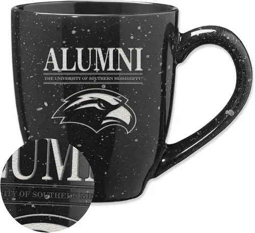 Vista 124 de Rico Industries NCAA Illinois Fighting Illini Alumni - Taza de café de cerámica moteada grabada con láser de 16 onzas