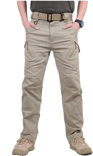 Vista 2 de CARWORNIC Gear - Pantalones tácticos para hombre de senderismo, ligeros, de algodón, estilo militar, para exterior, de combate, cargo