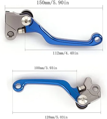 Vista 5 de Para Yamaha XTZ125 XTZ 125 2003-2016 Motocross Palancas de embrague de freno de motocicleta Palanca de pivote de motocicleta Palanca plegable