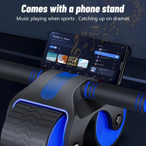 Vista 5 de Rueda aabdominal de rebote automático, 1 juego de rueda abdominal de rebote automático mejorada 2023 para teléfono celular, rodillo abdominal