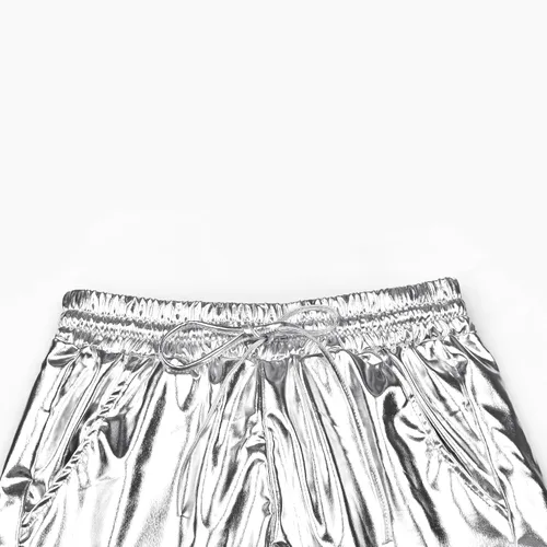 Vista 3 de Pantalón corto Perfashion metálico brillante para mujer