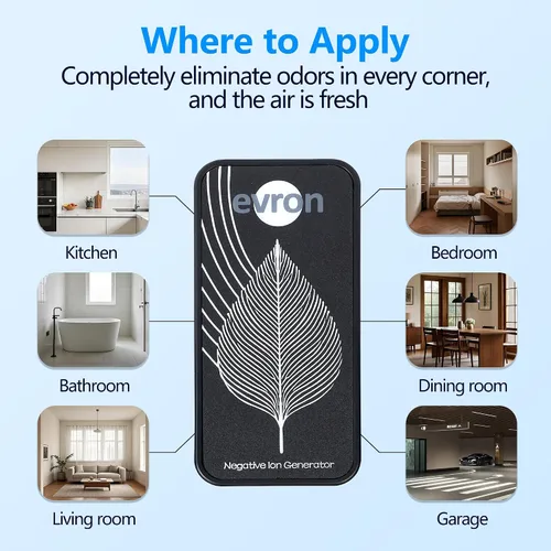 Vista 3 de Ionizadores de aire para el hogar, generador de iones negativos enchufables ultrafinos sin filtro, luz ámbar plegable para enchufar y tenue, iones