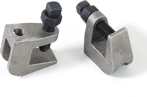 Vista 6 de Abrazadera de haz superior, abrazadera de varilla de seguridad de hierro UNC 1/2", abertura de mordaza de 3/4", abrazadera de haz para montaje