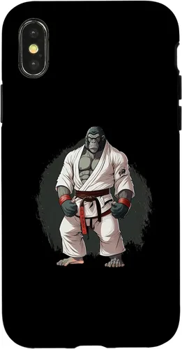 Vista 5 de iPhone 16 Gorilla In Judo Uniforme - Estuche japonés de artes marciales