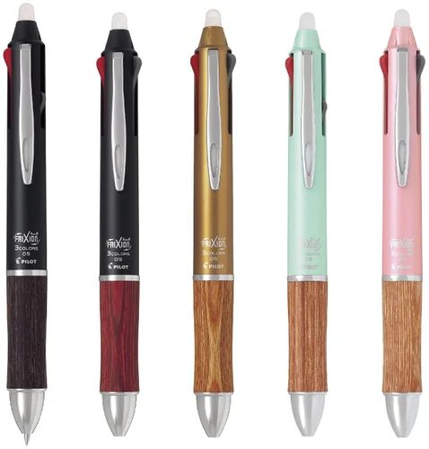 Vista 5 de PILOT LKFB-2SEF-BN Pilot Bolígrafo borrable de 3 colores Frixion Ball 3 Madera 0.5 Marrón