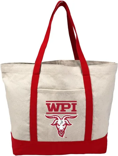 Vista 139 de Campus Lab Bolsa de lona con logotipo primario colegiado con bolsillo externo, bolsa de hombro reutilizable para ir de compras, playa Águilas A&m