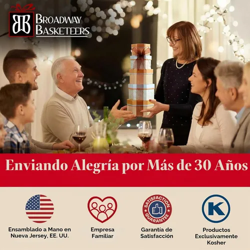 Vista 6 de Torre de dulces y chocolates Broadway Basketeers de regalo para fiestas