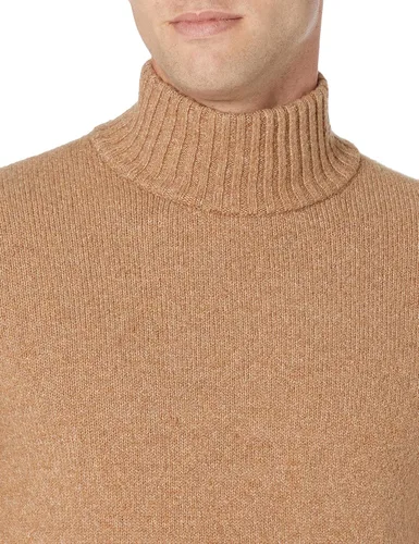 Vista 4 de Tienda Essentials Suéter de cuello alto suave al tacto para hombre