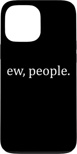 Vista 24 de Ew People - Funda de regalo para iPhone 17 con frases introvertidas y frases de memes
