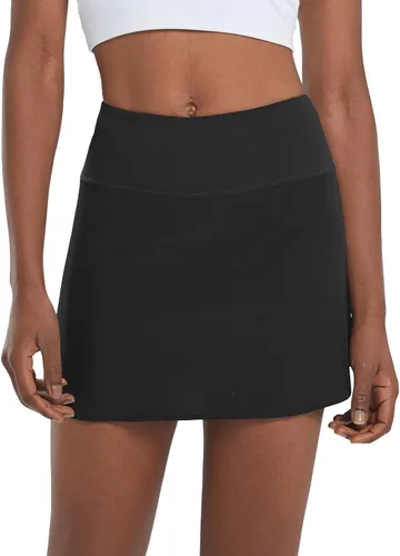 Vista 2 de baleaf - Falda de tenis plisada para mujer, falda pantalón de golf para mujer, cintura alta, pantalones cortos deportivos ligeros con bolsillos