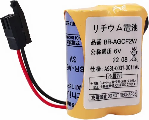 Vista 3 de 4 piezas BR-AGCF2W 2 células batería de litio 6V A98L-0031-0011#L 2200mAh PLC batería para fanuc controlador batería de reserva