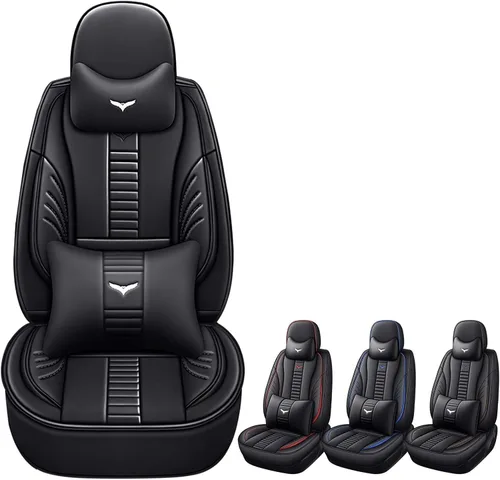 Vista 10 de Fundas de asiento delantero automático para Volvo 1999-2025 95% modelos, protección de banco frontal 3D compatible con bolsa de aire lateral línea