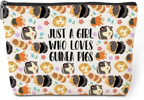 Vista 13 de jeilink Linda chica ama a los animales, bolsa de maquillaje divertida de viaje, bolsa de aseo de viaje, recuerdos de fiesta de animales, decoración
