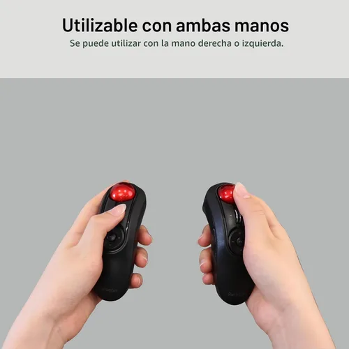 Vista 7 de ELECOM Relacon - Puntero de trackball de mano ergonómico, ratón con pulgar para diestros o zurdos, Bluetooth, 10 botones para TV, presentación