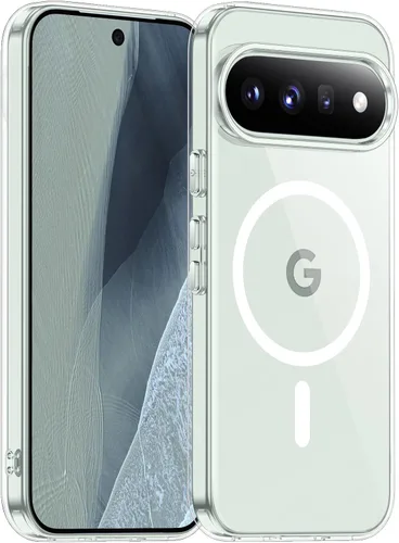 Vista 25 de SPIDERCASE Funda magnética para Google Pixel 9A, protección contra caídas de grado militar, delgada, translúcida, mate, a prueba de golpes