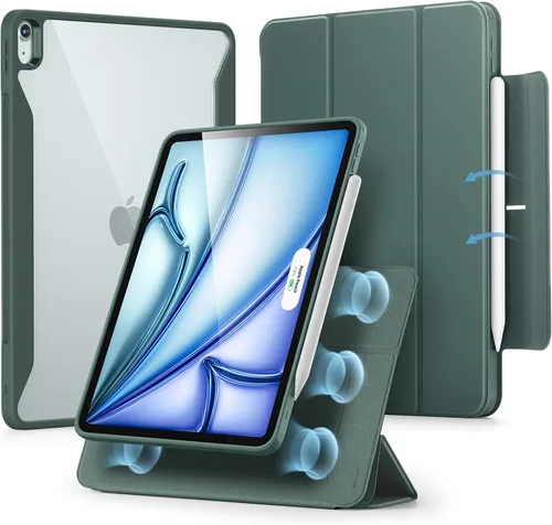 Vista 16 de ESR Funda para iPad Air de 11 pulgadas M3/M2 (2025/2024), Funda para iPad Air de 5ª/4ª generación (2022/2020) de 10.9 pulgadas con soporte