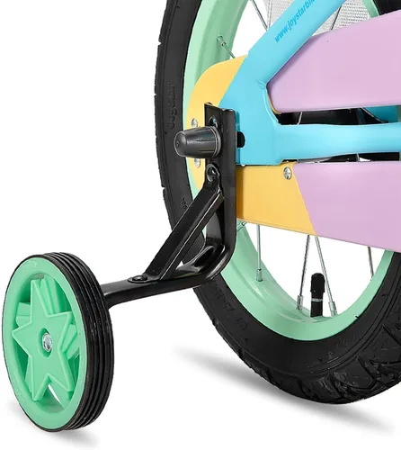 Vista 7 de JOYSTAR 12 14 16 Inch Kids Bike for 2-7 Years Girls 33-53 Inch Tall, Toddler Girls Bike with Training Wheels, Rainbow Bikes, Children Bicycle