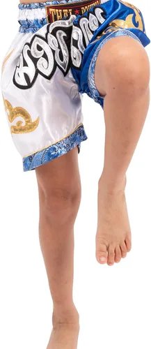 Vista 6 de MUAY NATION Muay Thai - Pantalones cortos para niños (2 años a 12 años) para niñas y niños, para kickboxing y artes marciales mixtas