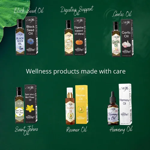 Vista 8 de Merja Aceite de semillas negras de hierbas 100% puro - para consumo - Semillas negras prensadas en frío - Apoyo inmunológico y salud digestiva