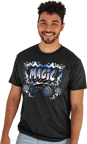 Vista 4 de Blue 84 NBA - Camiseta unisex para adultos, con licencia oficial de la NBA, colores alternativos jaspeados
