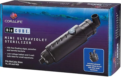 Vista 11 de Coralife Esterilizador ultravioleta Biocube Mini, lámpara UV de 5 vatios