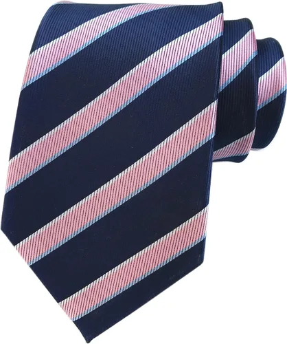 Vista 102 de Secdtie Corbata clásica de seda tejida jacquard a rayas para hombre