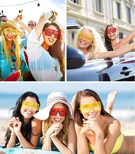 Vista 5 de Kyiduo - Gafas de sol cuadradas de gran tamaño para mujer y hombre ultraligero