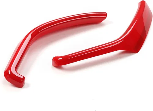 Vista 3 de Voodonala Moldura roja para tablero de instrumentos para Ford F150 F250 F350 Super Duty 2015, 2016, 2017, 2018, 2019, 2020 (rojo, 3 piezas)