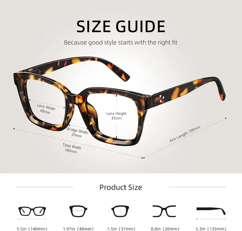 Vista 4 de Gafas de luz azul para mujer, gafas de juegos de computadora antifatiga ocular de gran