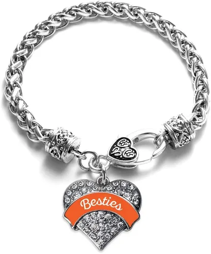 Vista 114 de Inspired Silver - Pulsera de plata con dije de corazón pavé con joyas de circonita cúbica